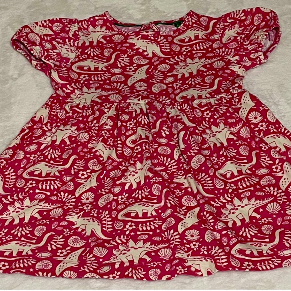 Mini Boden Puff Sleeve Jersey Dress